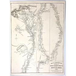 Map to Illustrate the Sketches of David Roberts, Esq: R.A. in Egypt and Nubia