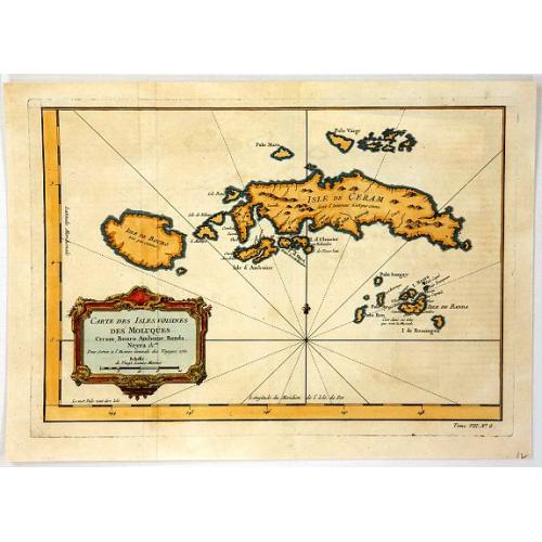 Old map image download for Carte des Isles Voisines Des Moluques 