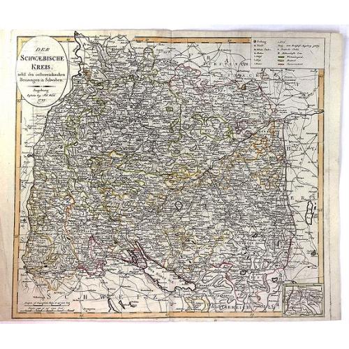 Old map image download for Der Schwaebische Nebst den Oesterreichischen Besizungen in Schwaben.