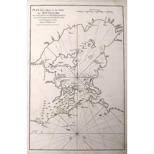 Old map image download for Plan De La Baye Et Du Port De Rio-Janeiro...