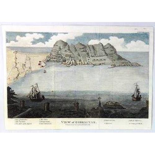 Old map image download for A View of Gibraltar