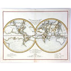 Mappe-Monde Physique d'Apres les Vues du Profr. Pallas Redigees par Andre Mongez 