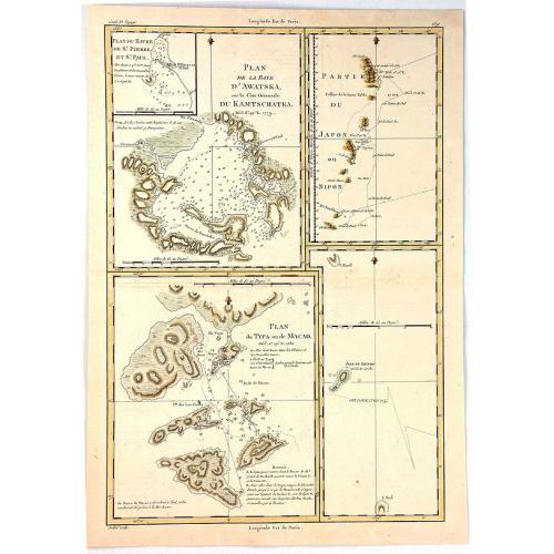 Old map image download for Plan de la Baye d'Awatska sur la Cote du Kamschatka