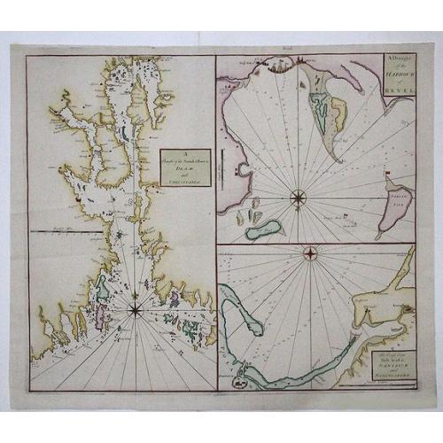 Old map image download for DRAM and CHRISTIANIA / HARBOUR of REVEL / DANTZICK and KONINGSBERG