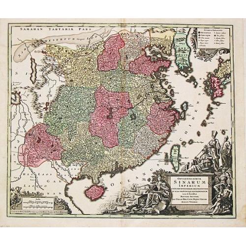 Old map image download for [Antique map of China] Opulentissimum Sinarum Imperium