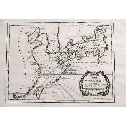 Old map image download for Karte von den Eylanden von Japon und der Halbinsel Corea...