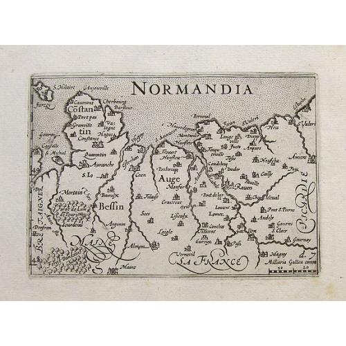 Old map image download for Normandia.