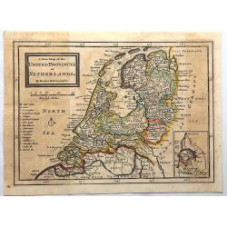 Image download for A New Map of the United Provinces of Netherlands.