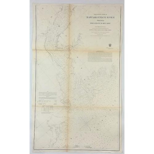 Old map image download for Preliminary Chart of Rappahannock River Virginia From Entrance to Deep Creek. 