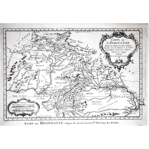 Old map image download for Carte de l' Indoustan Ie Feuille, 1752.