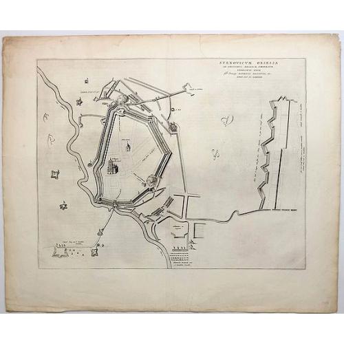 Old map image download for Stenovicum Obsessa ab Ordinibus Belgiae Foederatae.