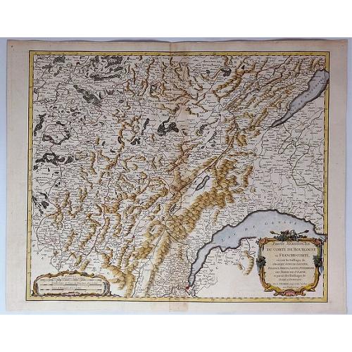 Old map image download for Partie Meridionale du Comte de Bourgogne ou Franche-Comte...