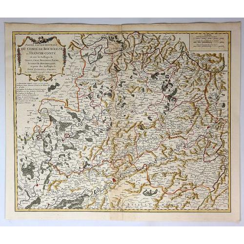 Old map image download for Partie Septentrionale du Comte de Bourgogne ou Franche Comte...