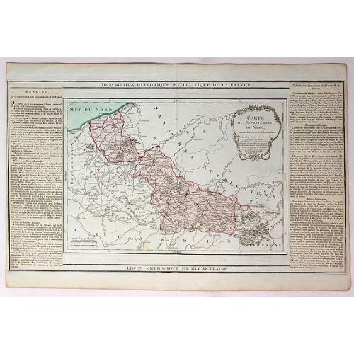 Old map image download for Carte du Departement du Nord. 