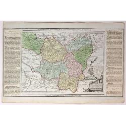 Carte des Departemens de la Cote d'Or, de Daone et Loire, de la HauteSaone, du Doubs de Jura.....