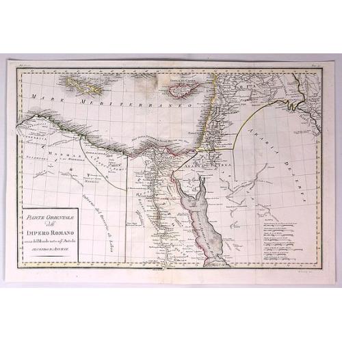 Old map image download for Parte Orientale dell Impero Romano Ossia del Mondo Noto Agl'Antichi.