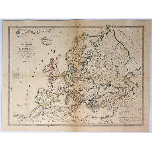 Old map image download for Carte Generale dell Europa Divisa ne Suoi Principali Stati.