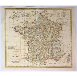 France Divided Into Metropolitan Circles and Departments.