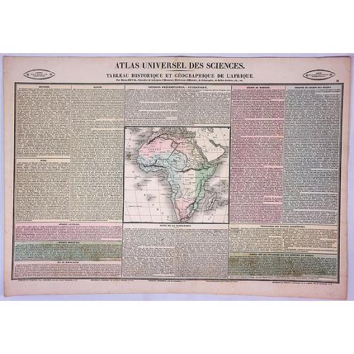 Old map image download for Tableau Historique et Geographique de L'Afrique.