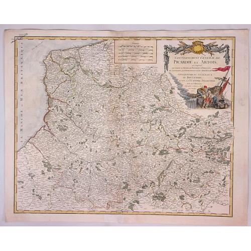 Old map image download for Gouvernment General de Picardie et Artois...