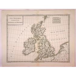 Isles Britanniques Premiere Carte Generale et Physique.