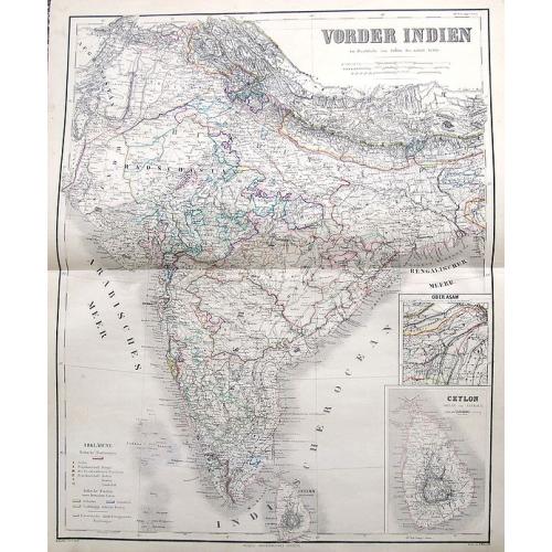 Old map image download for Vorder Indien.