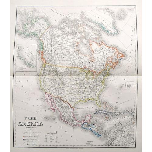 Old map image download for Nord America mit Westindien.