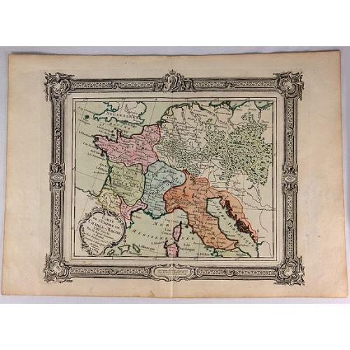 Old map image download for Carte de l'Empire de Charle-Magne...