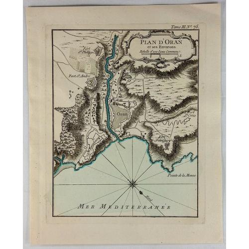 Old map image download for Plan D'Oran et Ses Environs.