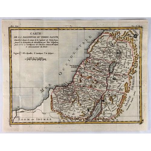 Old map image download for Carte de la Palestine ou Terre Sainte.