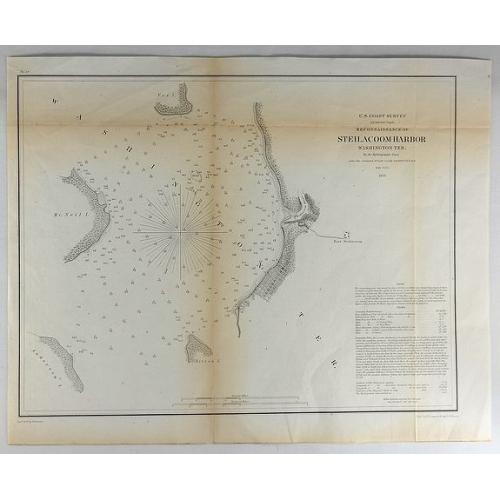 Old map image download for Reconnaissance of Steilacoom Harbor, Washington Ter.