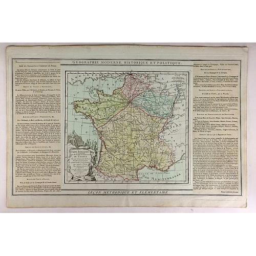 Old map image download for Carte Itineraire et Generaledes 18 Feuilles de l'Indicateur de France.