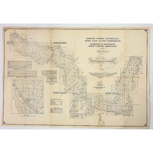 Old map image download for North West Louisiana Fish and Game Preserve.