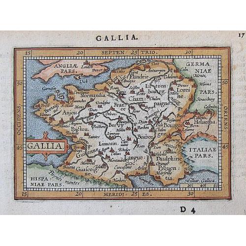 Old map image download for Gallia.