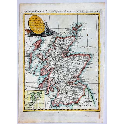 Old map image download for A New and Correct Map of SCOTLAND, Drawn from the Latest Surveys of that Party of Great Britain.