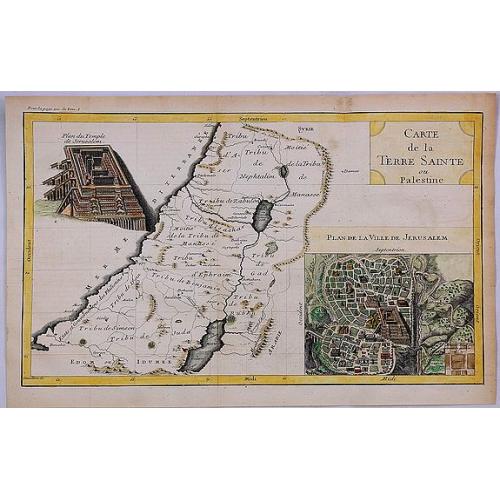 Old map image download for Carte de la Terre Sainte ou Palestine.