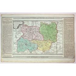 Carte des Departemens du Puy de Dome, du Cantel, du Rhone et Loire et de la Haute Loire.