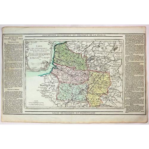 Old map image download for Carte des Deppartemens du Pas de Calais, de la Somme et de L'Oise dt de L'Aisne.