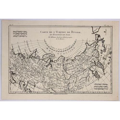 Old map image download for Carte de L'Empire de Russie.