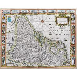 A New Mape of ye XVII Provinces of Low Germanie, mended a New in manie places.