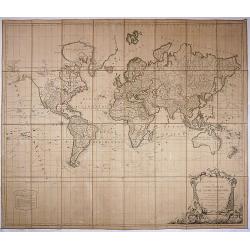 Mappe Monde ou carte ge&#769;ne&#769;rale du globe terrestre.