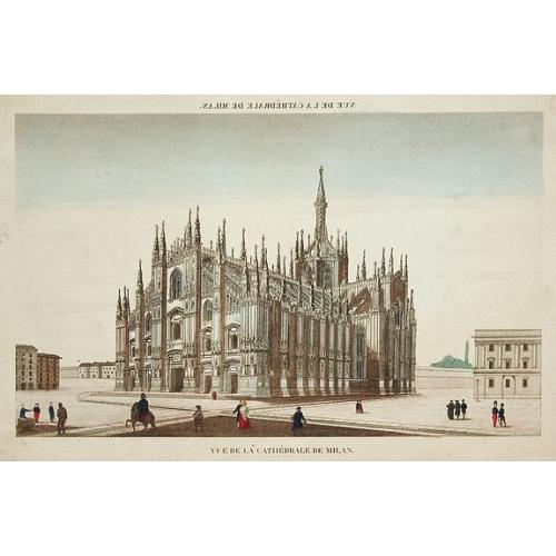 Old map image download for Vue de la Cathédrale de Milan