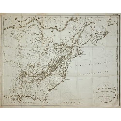 Old map image download for Carte de Etats-Unis de l'Amerique-Nord . . .