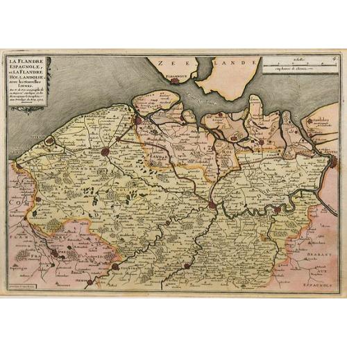 Old map image download for La Flandre espagnole, et la Flandre hollandoise ...