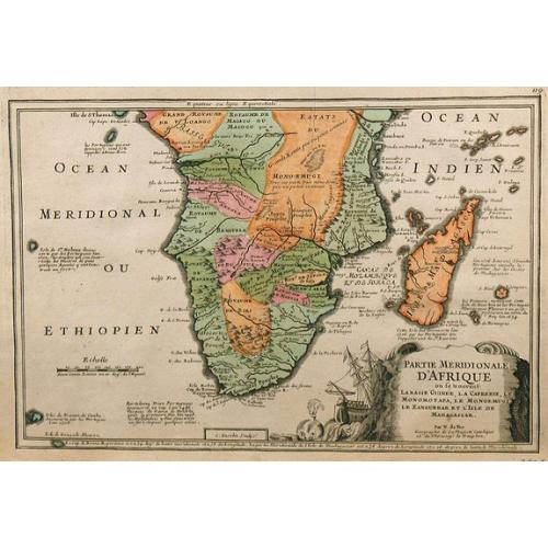 Old map image download for Partie Meridionale d'Afrique ...