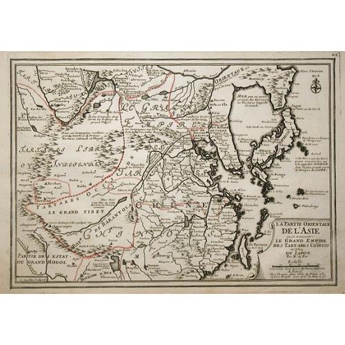 Old map image download for La partie orientale de L'Asie ou se trouvent le Grand Empire des Tartares chinois ...