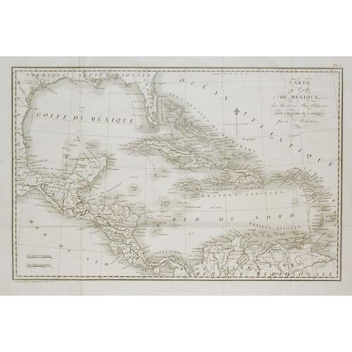 Old map image download for Carte du Golfe du Mexique, des Iles et des Pays Adjacens . . .