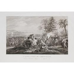 Capitulation de Cornwallis. Washington, Rochambeau, Lafayette - 19 Septembre 1781.