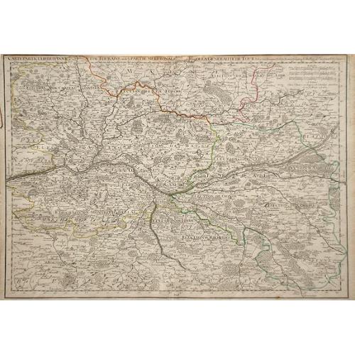 Old map image download for Carte Particuliere d'Anjou et de Touraine, ou de la Partie Meridionale de la Generalite de Tours.