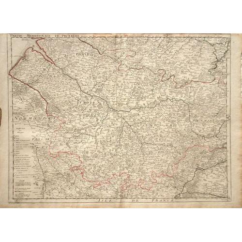 Old map image download for Partie Meridionale de Picardie